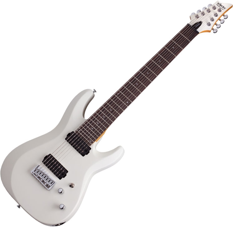 Schecter C-8 Deluxe Electric Guitar Satin White | eBay