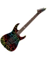ESP LTD Mirage Deluxe 87 Electric Guitar in Rainbow Crackle Finish sku number LMIRAGEDX87RBCRK