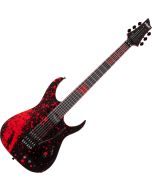 Schecter Sullivan King Banshee-6 FR-S Guitar Obsidian Blood Finish sku number SCHECTER2484