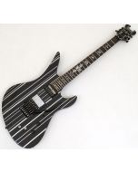 Schecter Synyster Custom-S Guitar Gloss Black Silver Pin Stripes B-Stock 0553 sku number SCHECTER1741-B0553