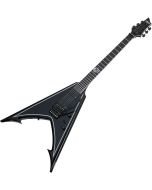 Schecter RavenDark V FR Abbath Signature Electric Guitar in Gloss Black w/ Silver Pin Stripes Finish sku number SCHECTER287