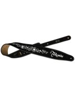 Takamine Grassflower Black Suede Guitar Strap sku number MTAKTKSS3