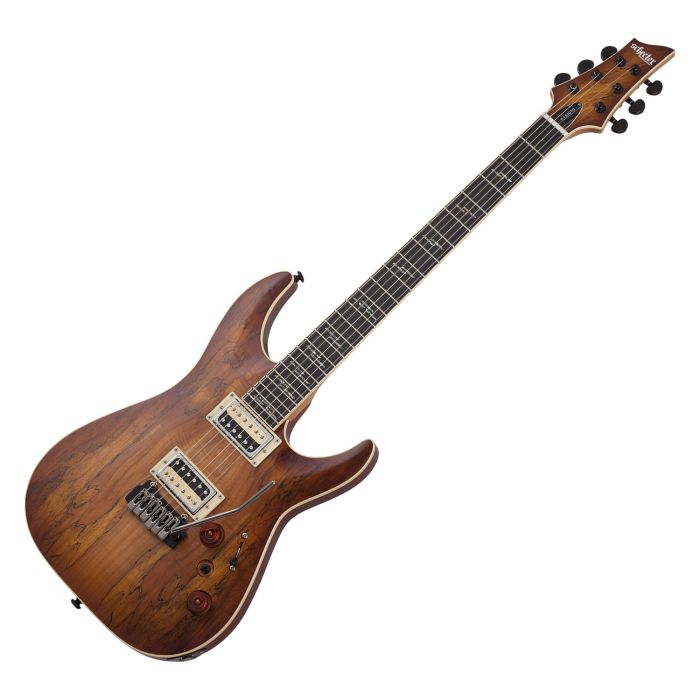 Schecter C-1 Exotic Spalted Maple guitar in Satin Natural Vintage Burst sku number SCHECTER3338