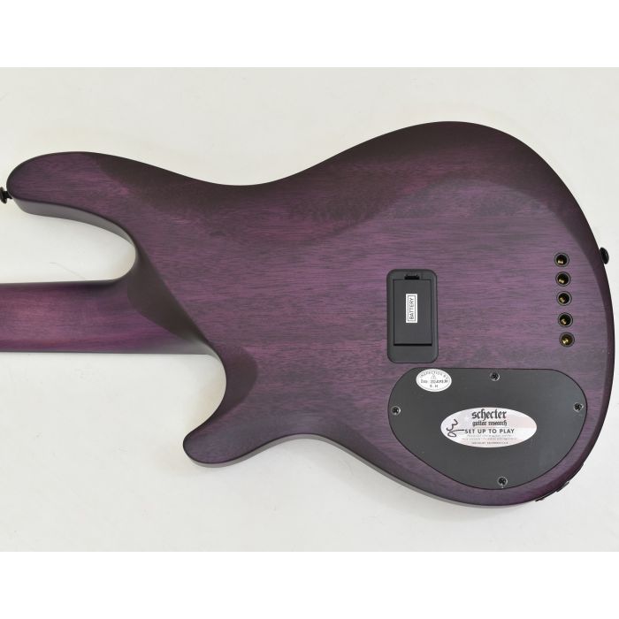 Schecter C-5 GT Bass Satin Trans Purple | LV Guitars