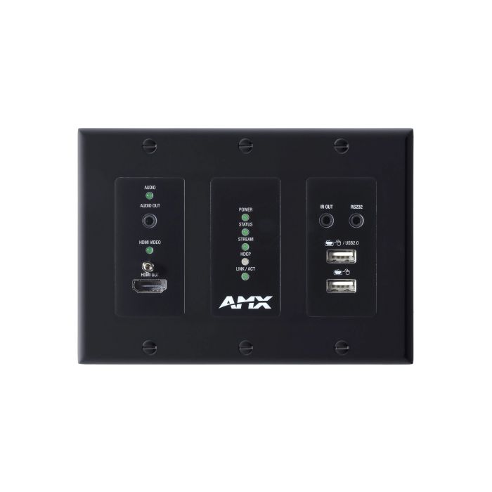 AMX NMX-DEC-N2625D-WP-NA AMX N2625D Decoder Wall Plate w/ Dante, Decora Style sku number AMX-N26D013
