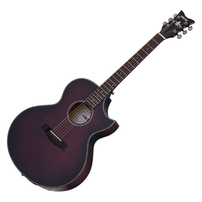 Schecter Orleans Stage Acoustic acoustic in Vampyre Red Burst Satin sku number SCHECTER3710