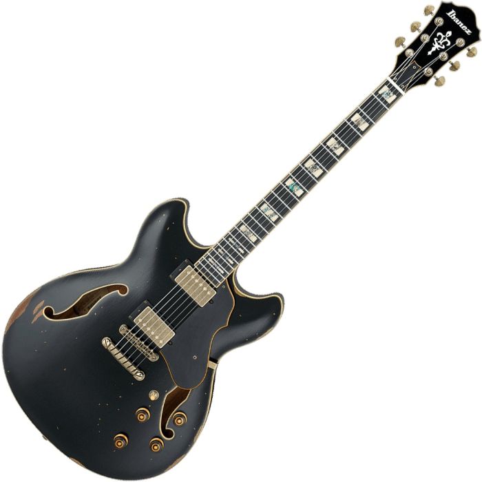 Ibanez Artstar Vintage ASV100DG Semi Hollow Electric Guitar in Black Low Gloss sku number ASV100DGBKL
