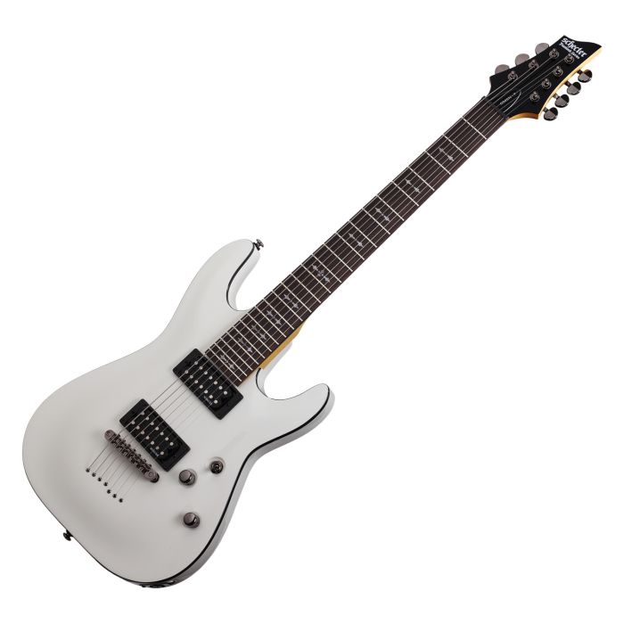 Schecter Omen-7 Electric Guitar in Vintage White Finish sku number SCHECTER2067