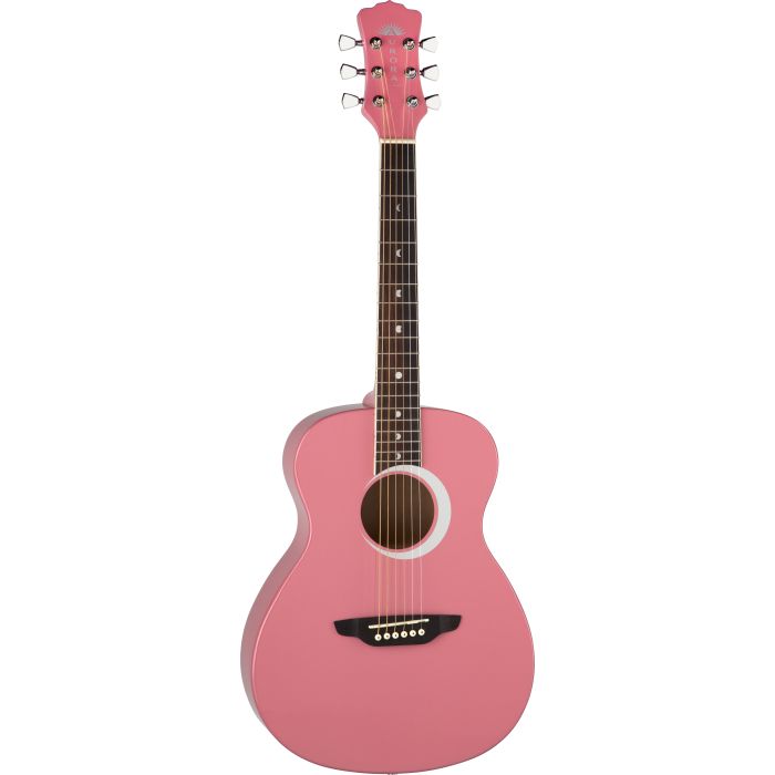Luna Aurora Borealis 3/4 Acoustic Guitar Pink AR BOR PNK sku number AR-BOR-PNK