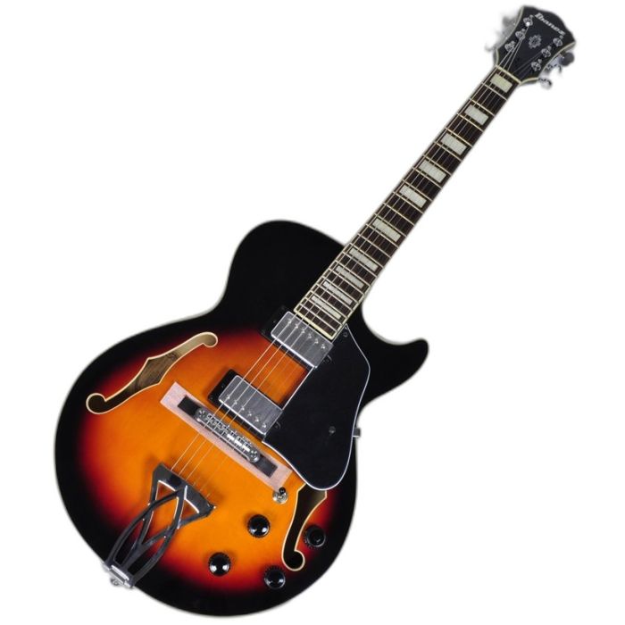 Ibanez Artcore AG75 Hollow Body Electric Guitar in Brown Sunburst Finish sku number AG75BS