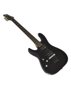 Schecter C-6 Deluxe Left-Handed Guitar Satin Black B-Stock 0486 sku number SCHECTER433-B0486