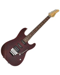 Schecter CET USA Custom Shop Electric Guitar Black Cherry sku number SCHECTERCETQMBCH1037