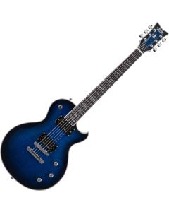 Schecter Solo-II Supreme guitar in See-Thru Blue Burst sku number SCHECTER2590
