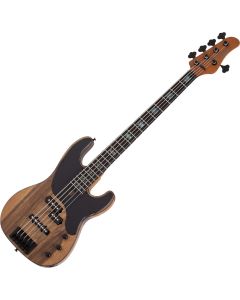 Schecter Model-T 5 Exotic Black Limba bass in Natural Satin sku number SCHECTER2833