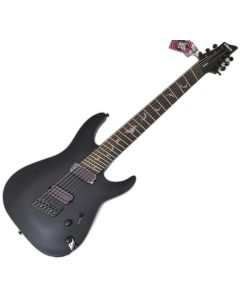Schecter Damien-7 Multiscale guitar in Satin Black sku number SCHECTER2476