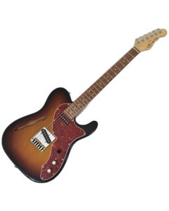 G&L USA ASAT Classic Thinline Build to Order Guitar 3 Tone Sunburst sku number USA ACLTL 3TS