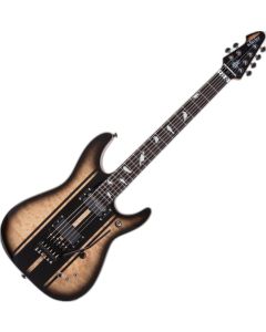 Schecter DJ Ashba guitar in Natural Black Burst sku number SCHECTER356