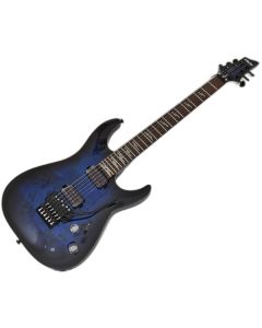 Schecter Omen Elite-6 FR guitar in See Thru Blue Burst sku number SCHECTER2455