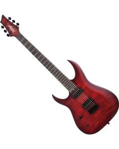 Schecter Sunset-6 Extreme LH guitar in Scarlet Burst sku number SCHECTER2576