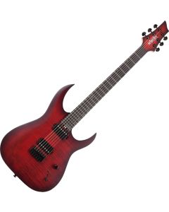 Schecter Sunset-6 Extreme guitar in Scarlet Burst sku number SCHECTER2571