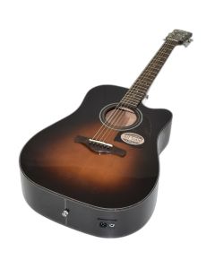 Ibanez AW4000CE-BS Artwood Series Acoustic Electric Guitar in Brn Sunburst High Gloss Finish 0372 sku number AW4000CEBS-0372