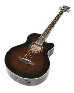 Ibanez AEB10E-DVS Artwood Series Acoustic Electric Bass in Dark Violin Sunburst High Gloss Finish 9622 sku number AEB10EDVS.B9622