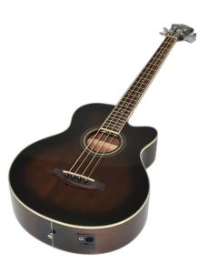 Ibanez AEB10E-DVS Artwood Series Acoustic Electric Bass in Dark Violin Sunburst High Gloss Finish 9671 sku number AEB10EDVS.B9671