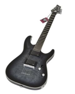 Schecter C-1 Platinum Guitar See Through Black Satin B-Stock 0239 sku number SCHECTER704.B0239