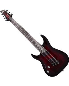 Schecter Omen Elite-7 MS LH guitar in Black Cherry Burst sku number SCHECTER2468