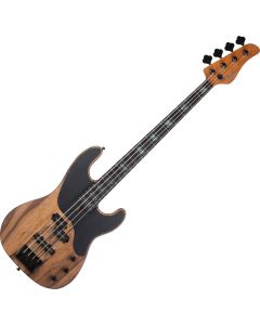 Schecter Model-T 4 Exotic Black Limba bass in Natural Satin sku number SCHECTER2832
