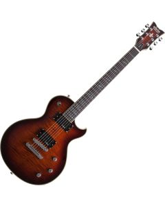 Schecter Solo-II Supreme guitar in Cat's Eye Black Burst sku number SCHECTER2591