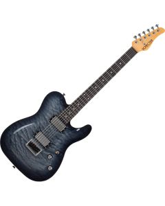 Schecter PT Classic guitar in Transparent Black Burst sku number SCHECTER7323