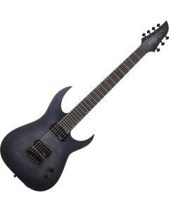 Schecter KM-7 MK-III Legacy guitar in Transparent Black Burst sku number SCHECTER875