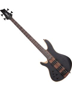 Schecter Charles Berthoud CB-4 LH bass in See Thru Black Satin sku number SCHECTER2872