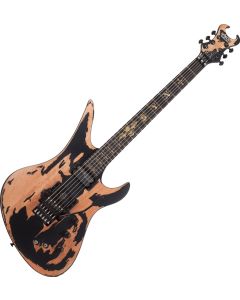 Schecter Synyster Custom-S Distressed guitar in Distressed Satin Black sku number SCHECTER1749