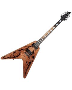 Schecter V-1 Electro-Resin guitar in Gloss Natural sku number SCHECTER604