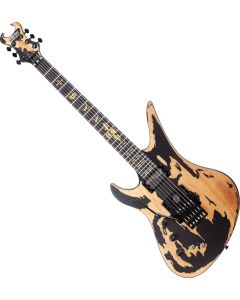 Schecter Synyster Custom-S Distressed LH guitar in Satin Black sku number SCHECTER1751
