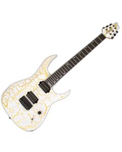 Schecter USA Sunset Extreme 6 White Gold Satin Crackle Guitar sku number SCHECTER7351
