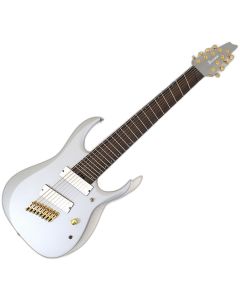 Ibanez RGDMS8 8 String Multiscale Guitar Classic Silver B-Stock sku number RGDMS8CSM-B4019