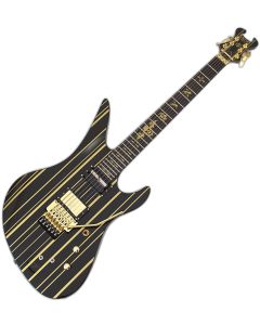 Schecter Synyster Custom-S Guitar Gloss Black Gold B-Stock 1321 sku number SCHECTER1742-B1321