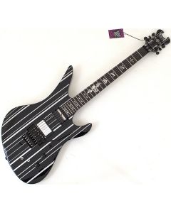 Schecter Synyster Custom-S Guitar Black Silver B-Stock 0859 sku number SCHECTER1741-B0859