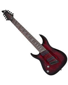 Schecter Omen Elite-8 MS LH guitar in Black Cherry Burst sku number SCHECTER2469