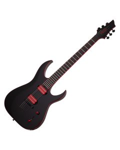 Schecter Sunset-6 Red Dawn guitar in Gloss Black sku number SCHECTER3890