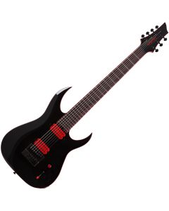 Schecter Sunset-7 ET Red Dawn guitar in Gloss Black sku number SCHECTER3893