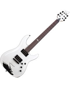 Schecter C-1 Jerry Horton 25th Anniversary guitar in White sku number SCHECTER523