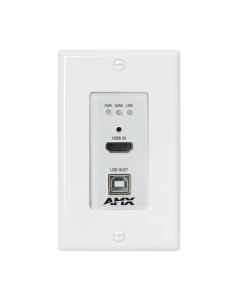 AMX DX-TX-DWP-4K60-BL DXLink 4K60 HDMI Wallplate Transmitter, Black sku number AMX-VTT0001B