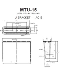 JBL MTU-15-WH U Bracket For AC15 sku number MTU-15-WH