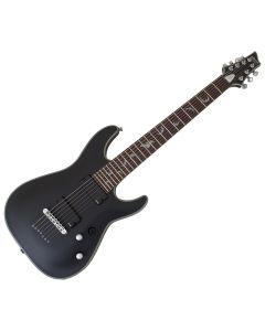 Schecter Damien Platinum-7 guitar in Satin Black B-Stock 0334 sku number SCHECTER1185-B0334