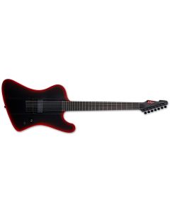 ESP LTD Phoenix-7 Baritone Black Metal 7-String Guitar in Black Red Burst Satin sku number LPHX7BBKMBLKREDBS