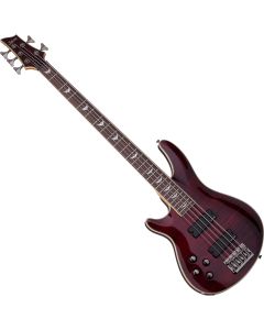 Schecter Omen Extreme-5 LH bass in Black Cherry sku number SCHECTER2047